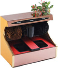 Samnuerly, Spazzole per scarpe, 51X49X32 cm, 145 W, 1300 giri/min, Oro, acciaio inox