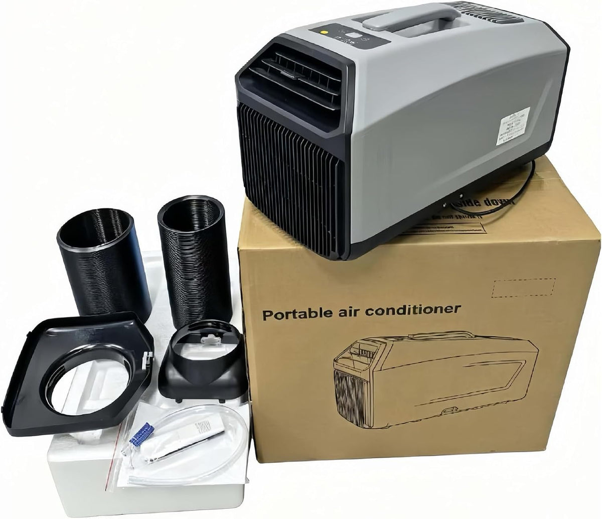 Lunauemaya, Condizionatore portatile, 4500BTU, 220 V, 4500 BTU, 520 × 280 × 300 mm, Nero, telecomando