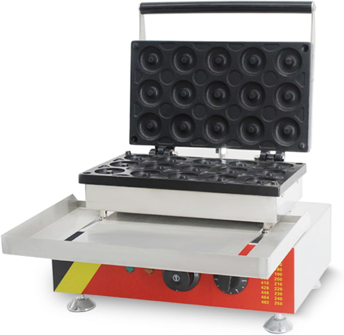 FEVKFTXF, Macchine per ciambelle, 380x350x280 mm, 10 mm, 275 mm, Nero, acciaio inox