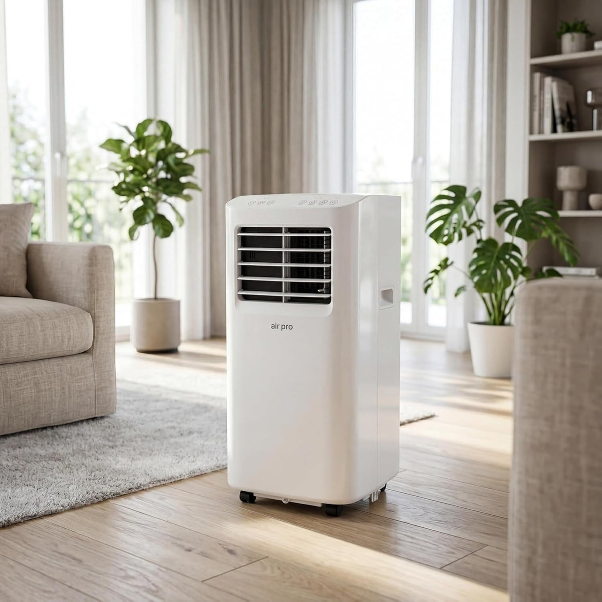 Eouyt, Condizionatore, 12000 BTU, 30 m, 16°C, Bianco, Wi-Fi, telecomando, timer