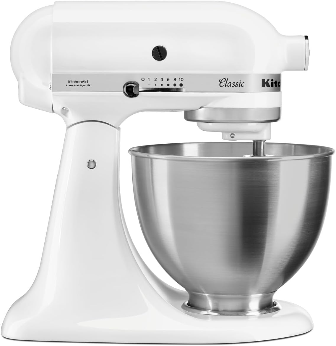 KitchenAid, Robot da cucina, 5K45SS, 4,3 L, 275 W, Nero, acciaio inox