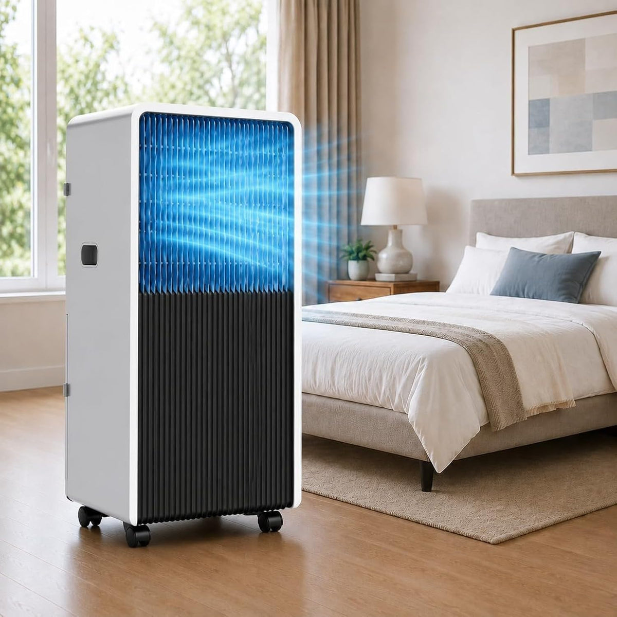 ZYANBIN, Condizionatore, 12000 BTU, 3200 W, 64 dB, Bianco