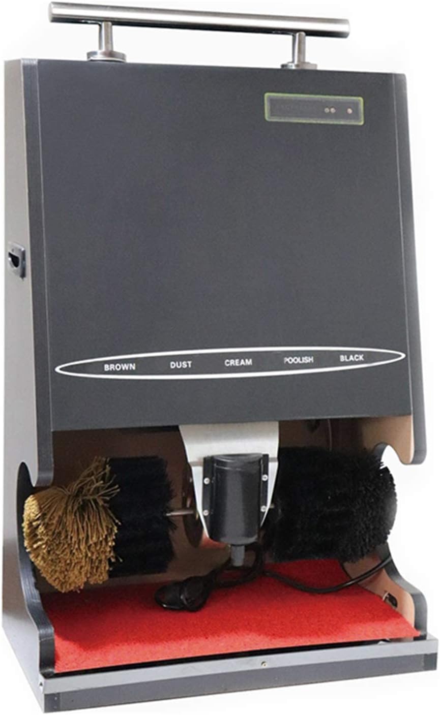 Samnuerly, Spazzole per scarpe, 220 V, 100 W, 1200 giri/min, Nero