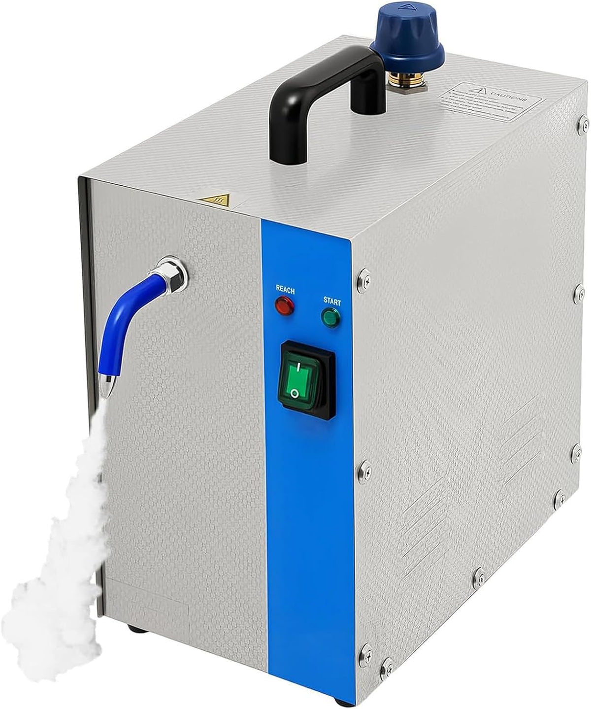 GwlThixion, Pulitore a vapore, 1300 W, 2 L, 4 KG, Argento, acciaio inox