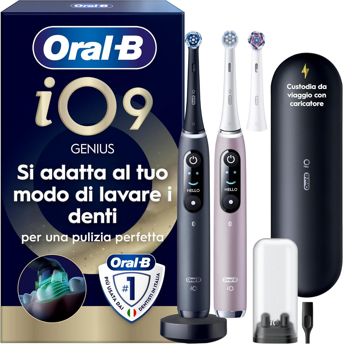 Oral-B, Spazzolini rotanti, Nero/Rosa