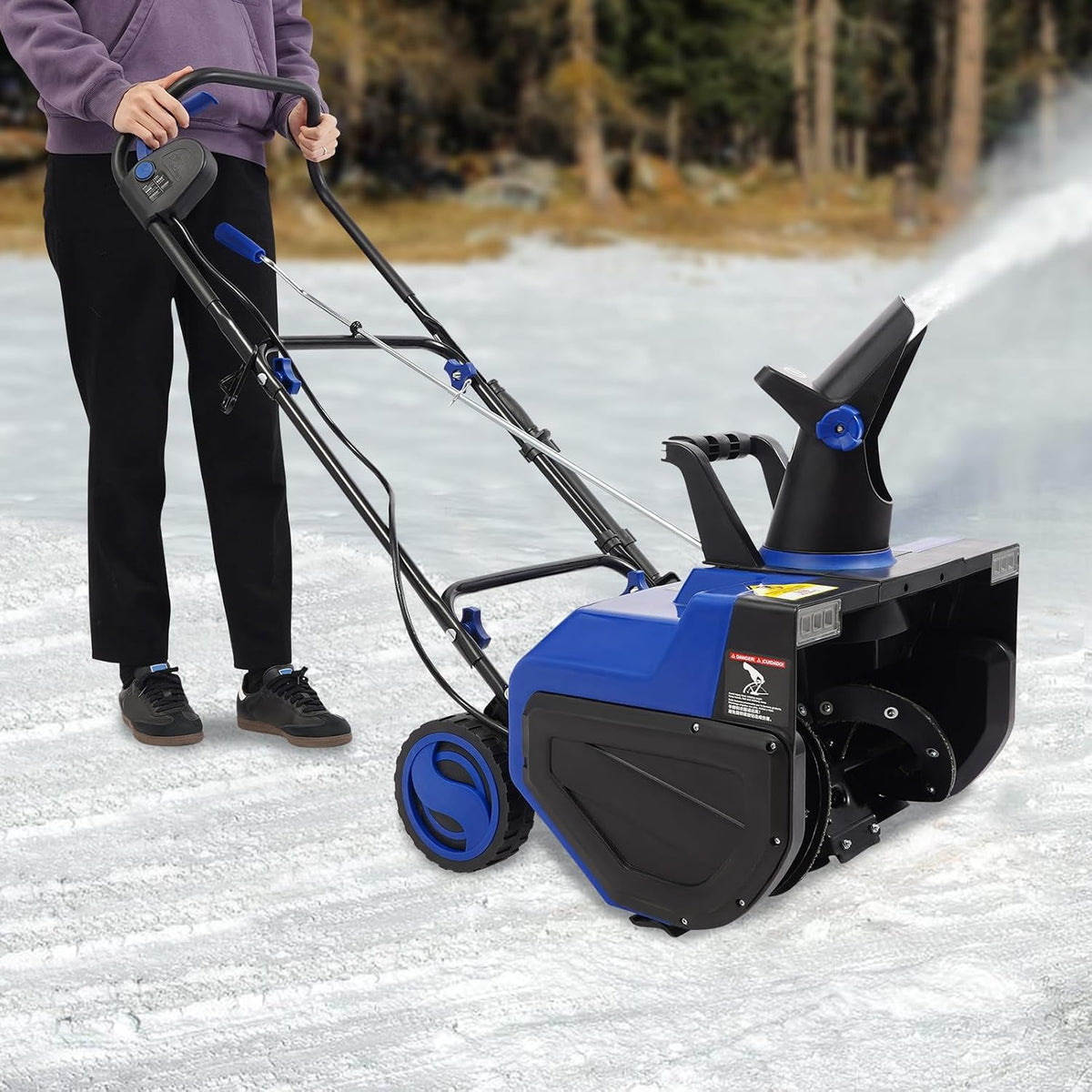 SanBouSi, Frese da neve, 2400 W, 56 cm, 60 x 56 x 120 cm, Nero, illuminazione LED