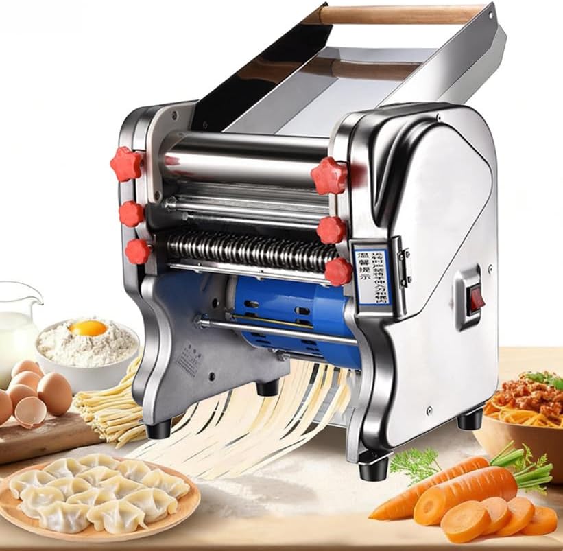 ZYLDDS, Macchine per la pasta elettriche, 220 V, 550 W, 1,4 m, Argento, acciaio inox