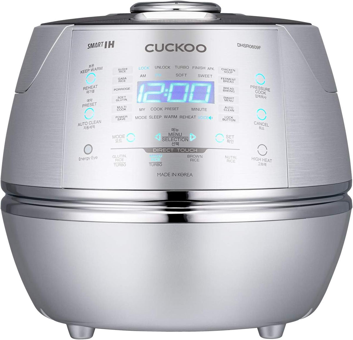 CUCKOO, Cuociriso, CRP-DHSR0609F, 1090 W, Argento
