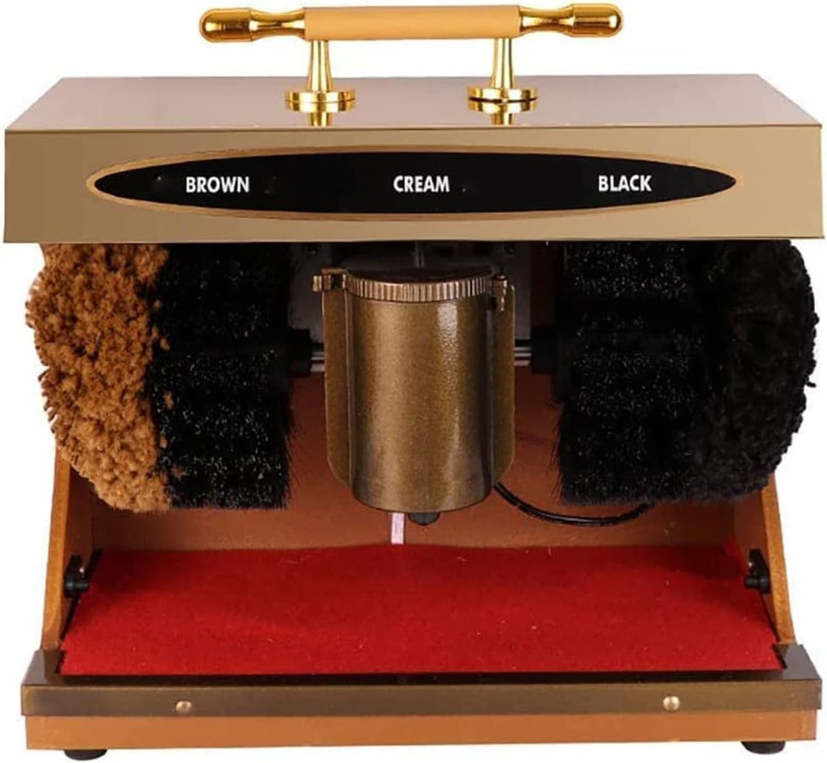 Spazzole per scarpe, YXZQLOZ, 1400 giri/min, 45 W, 6,5 kg, Nero, acciaio inox