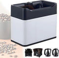 Prodotti per la pulizia dei macinacaffè, QianCruxtacy, 26,2 x 13,8 x 21,6 cm, 110 V, 20 W, Bianco, acciaio inox, vano contenitore