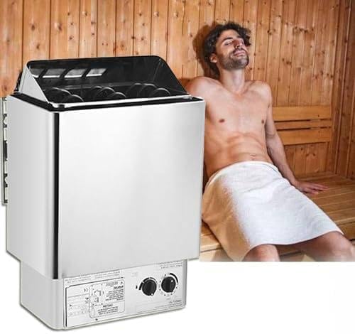 Dfdieratve, Accessori per la sauna, 3.0 kW, 110 V, 4 m, Nero, acciaio inox