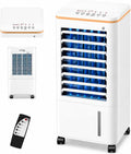 LCAIHONG, Condizionatore, 6,5 litri, Bianco, vano contenitore, telecomando, spegnimento automatico