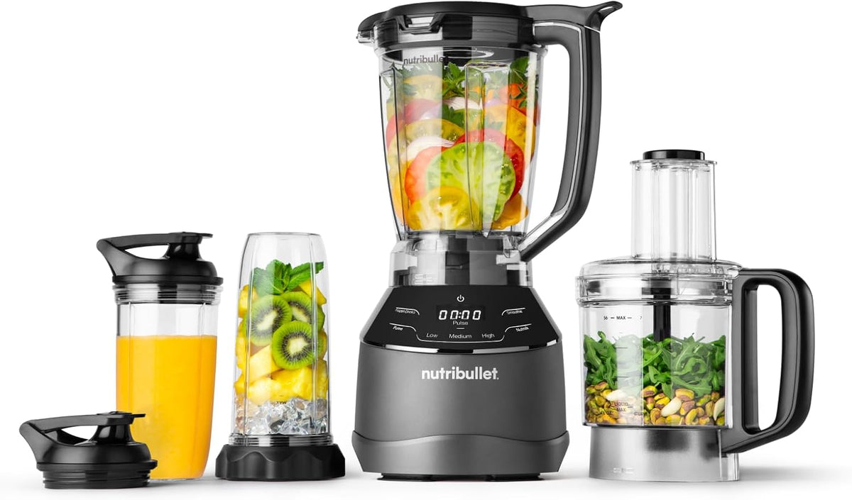NutriBullet, Robot da cucina, NBF580B, 1500 W, 1.8 l, Nero